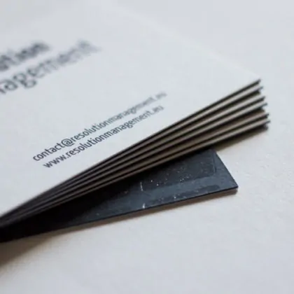 Colorplan Visitenkarten kaschiert