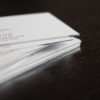Visitenkarten mit Folienschnitt metallic silber metallic