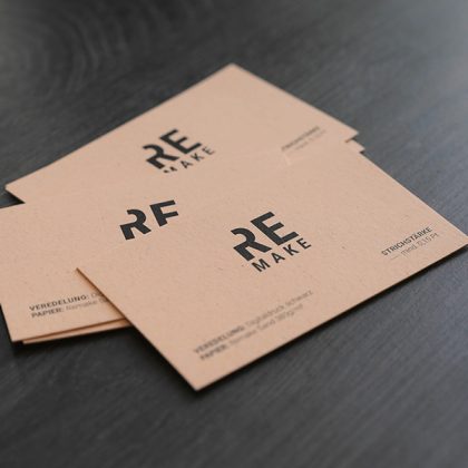 Recycling Visitenkarten Remake Digitaldruck