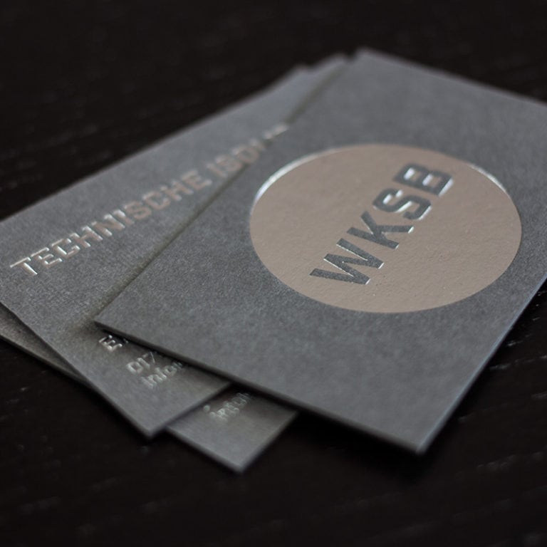 Les Naturals Visitenkarten mit Heißfolieprägung silber metallic Altpapier les naturals karten visitenkarten mit Heißfolie