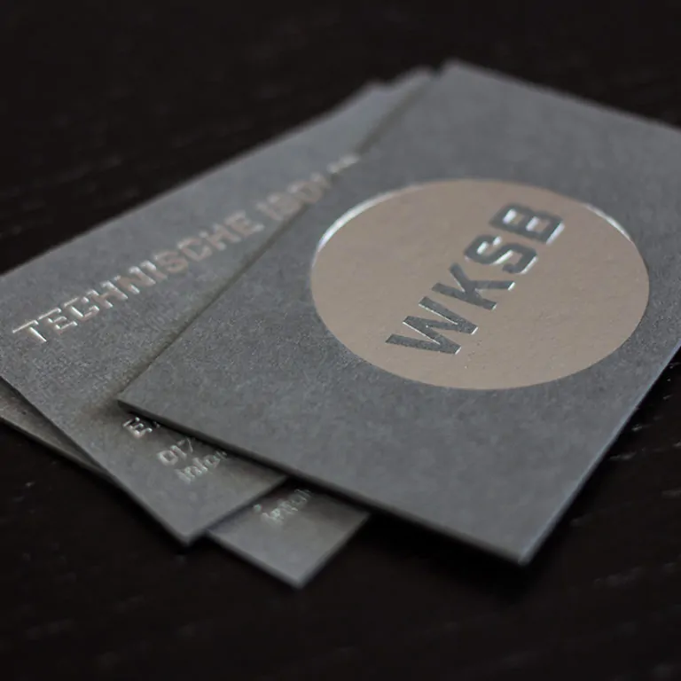 Les Naturals Visitenkarten mit Heißfolieprägung silber metallic Altpapier les naturals karten visitenkarten mit Heißfolie