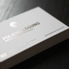 Visitenkarten mit Folienprägung silbergraphit metallic Exklusive Visitenkarten mit Folienprägung graphit silber