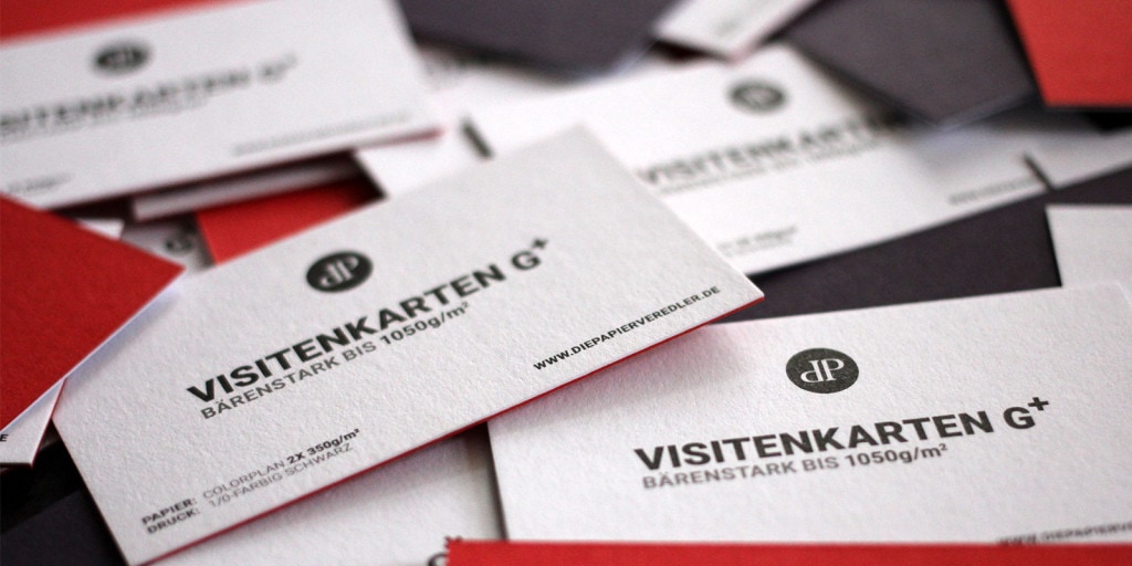 Colorplan Visitenkarten Sandwichvisitenkarten zweilagig durchgefärbt