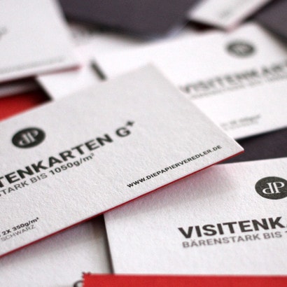 Colorplan Visitenkarten Sandwichvisitenkarten zweilagig durchgefärbt