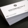 Sandwich Visitenkarten von Colorplan 700g Sandwich Visitenkarten kaschiert 3 lagig mit Sonderfarbe bedruckt