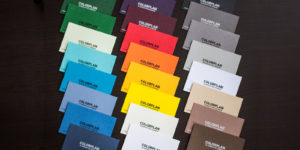 Visitenkarten mit farbigen Kartons Colorplan