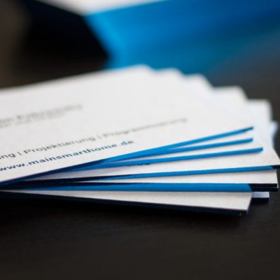 Folienschnitt Visitenkarten