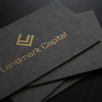 Les Naturals grau mit Heißfolie metallic gold