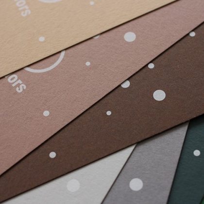 Colorplan Karten durchgefärbte Papiere mit Weißdruck