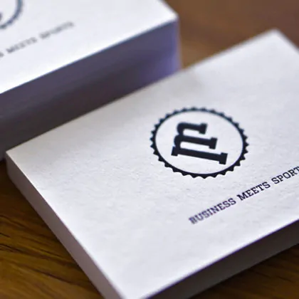 Letterpress Karten auf GMUND Heidi Kraftkarton