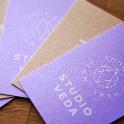 farbige Colorplan Visitenkarten © Mindt Designstudio