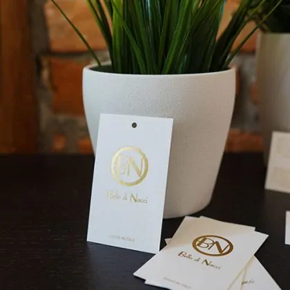 heißfolienprägung hangtags online