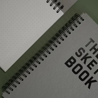 Recycling Notizblöcke mit Veredelung