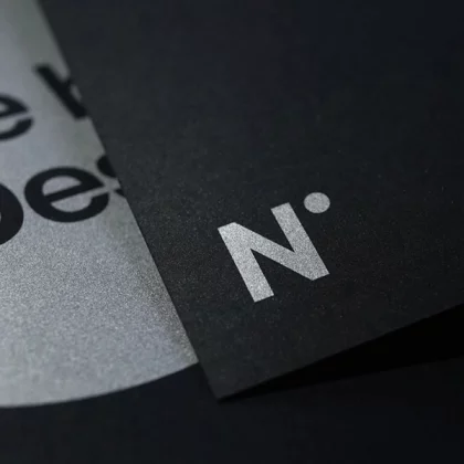 Karten mit Metallic Digitaldruck