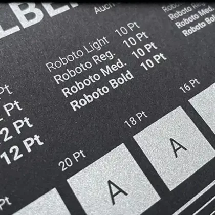 Karten mit Metallic Digitaldruck