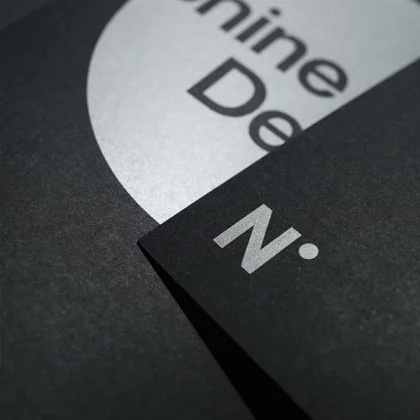 Karten mit Metallic Digitaldruck